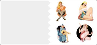 Autocollants Pinup